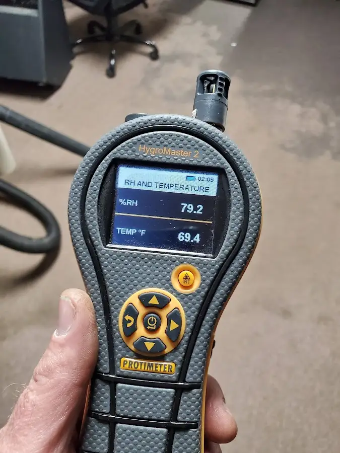 Moisture meter humidity assessment for Fire & Smoke Damage Restoration in Wallington